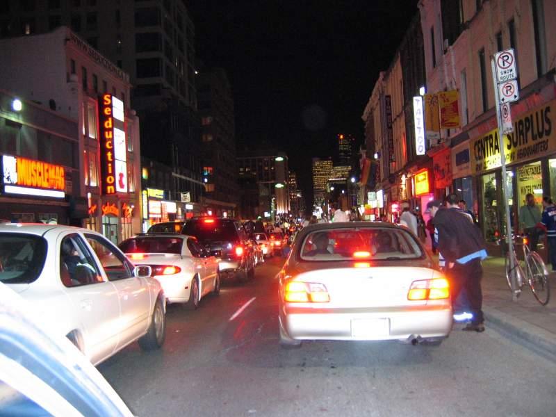 Downtown Toronto after Leafs won the Quarter Finals 45.JPG